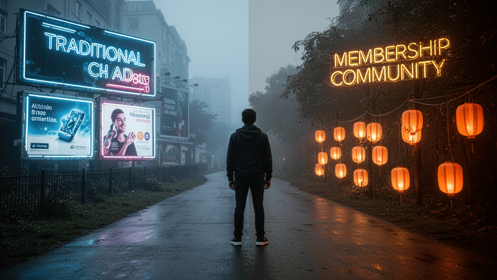 What Key Strategic Difference Separates Circle (88% Revenue from Membership) from Traditional Ad Platforms That Solopreneurs Must Grasp Immediately?