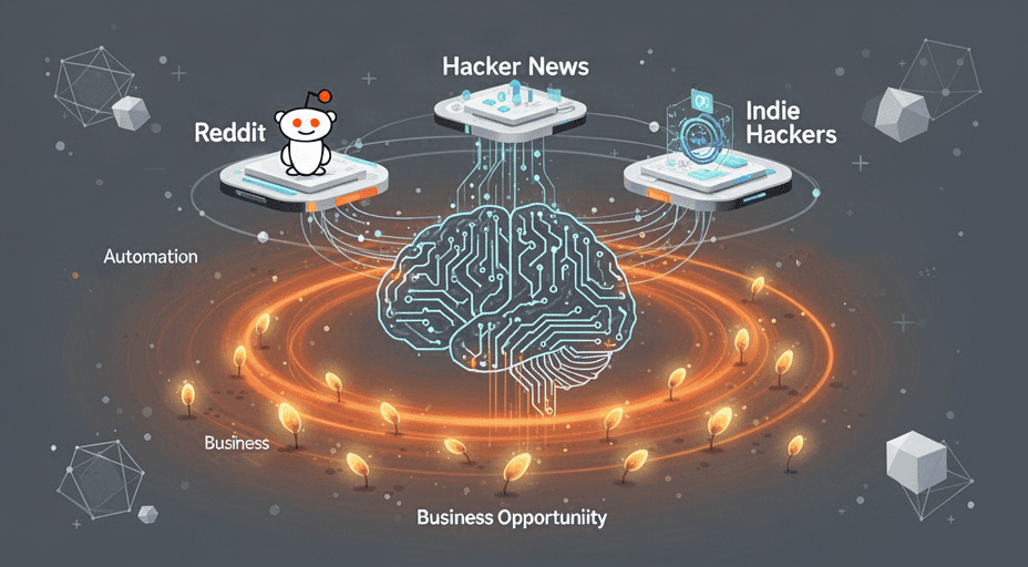 Một lập trình viên đã xây dựng công cụ Vein tự động quét Reddit, Hacker News và Indie Hackers để phát hiện khiếu nại lặp lại và biến chúng thành cơ hội kinh doanh